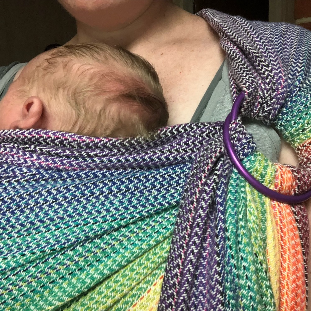 Apple Blossom Wovens semi custom ring sling - Picture 6 of 6